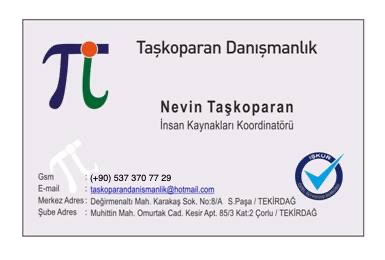 Nevin Taşkoparan kartvizit